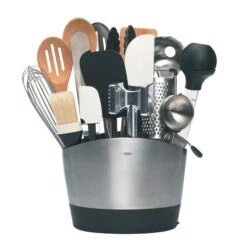 Stainless Steel Utensil Holder 7 Stainless Steel Utensil Holder -Oxo 1066734 2