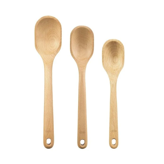 3 Piece Wooden Spoon Set 4 3 Piece Wooden Spoon Set - Image 2