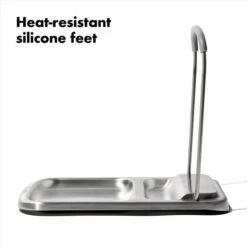 Stainless Steel Spoon Rest With Lid Holder -Oxo 13311700 8b 1