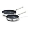 OXO Tri-Ply Stainless Non-Stick Mira Series 2-Piece Fry Pan Set, 8-Inch And 10-Inch 1 OXO Tri-Ply Stainless Non-Stick Mira Series 2-Piece Fry Pan Set, 8-Inch And 10-Inch -Oxo 2 pack 8 10 mira ns