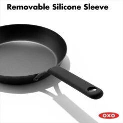 OXO Obsidian Carbon Steel 8" Frypan With Silicone Sleeve 15 OXO Obsidian Carbon Steel 8" Frypan With Silicone Sleeve -Oxo cc005099 001 5