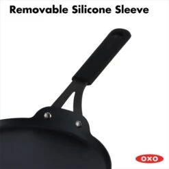 OXO Obsidian Carbon Steel 10" Crepe Pan With Silicone Sleeve -Oxo cc005102 001 5