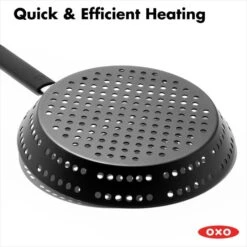 OXO Obsidian Carbon Steel 12" BBQ Frypan With Silicone Sleeve -Oxo cc005104 001 7