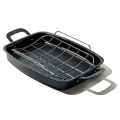 OXO Obsidian Carbon Steel Roaster With Rack