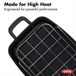 OXO Obsidian Carbon Steel Roaster With Rack -Oxo cc005106 001 6