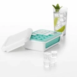 Covered Silicone Ice Cube Tray-Cocktail Cubes -Oxo covered silicone ice cube tray cocktail cubes 11154300 3