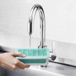 Covered Silicone Ice Cube Tray-Cocktail Cubes -Oxo covered silicone ice cube tray cocktail cubes 11154300 9