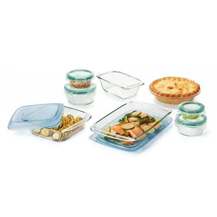 14-Piece Glass Bake, Serve & Store Set 3 14-Piece Glass Bake, Serve & Store Set