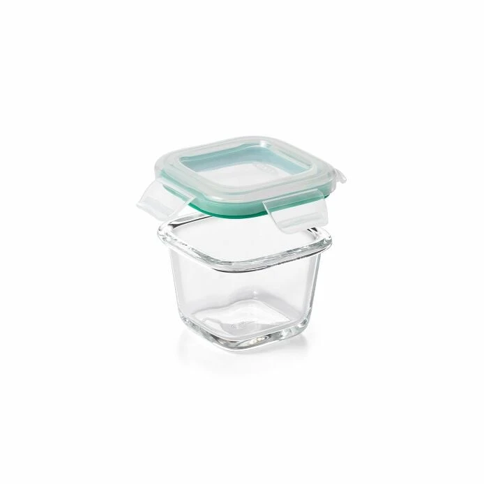 4 Piece Smart Seal Glass Mini Square Container Set 5 4 Piece Smart Seal Glass Mini Square Container Set - Image 3