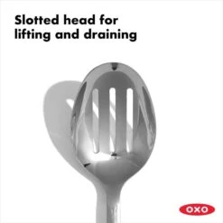 Stainless Steel Slotted Spoon 10 Stainless Steel Slotted Spoon -Oxo gg 11283200 8b 1