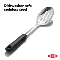 Stainless Steel Slotted Spoon 11 Stainless Steel Slotted Spoon -Oxo gg 11283200 8c 1