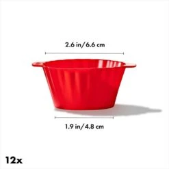 Silicone Baking Cups - Blister -Oxo gg 11313700 8dim 1