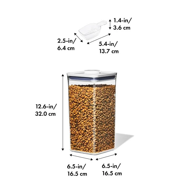 OXO Good Grips Pet POP Container – 6.0 Qt/5.7 L With Half Scoop 4 OXO Good Grips Pet POP Container – 6.0 Qt/5.7 L With Half Scoop - Image 2