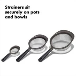 OXO Good Grips 3 Piece Strainer Set -Oxo gg 11344300 8c 2