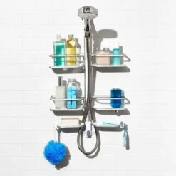 Aluminum Hose Keeper Shower Caddy