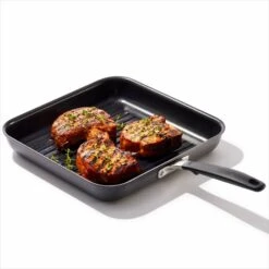 Non-Stick 11-Inch Grill Pan -Oxo oxo 11insqugrill food 1