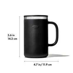 Insulated Coffee Mug With Handle 16 Oz -Oxo str 11384000 coffeemug apdp 01 dim